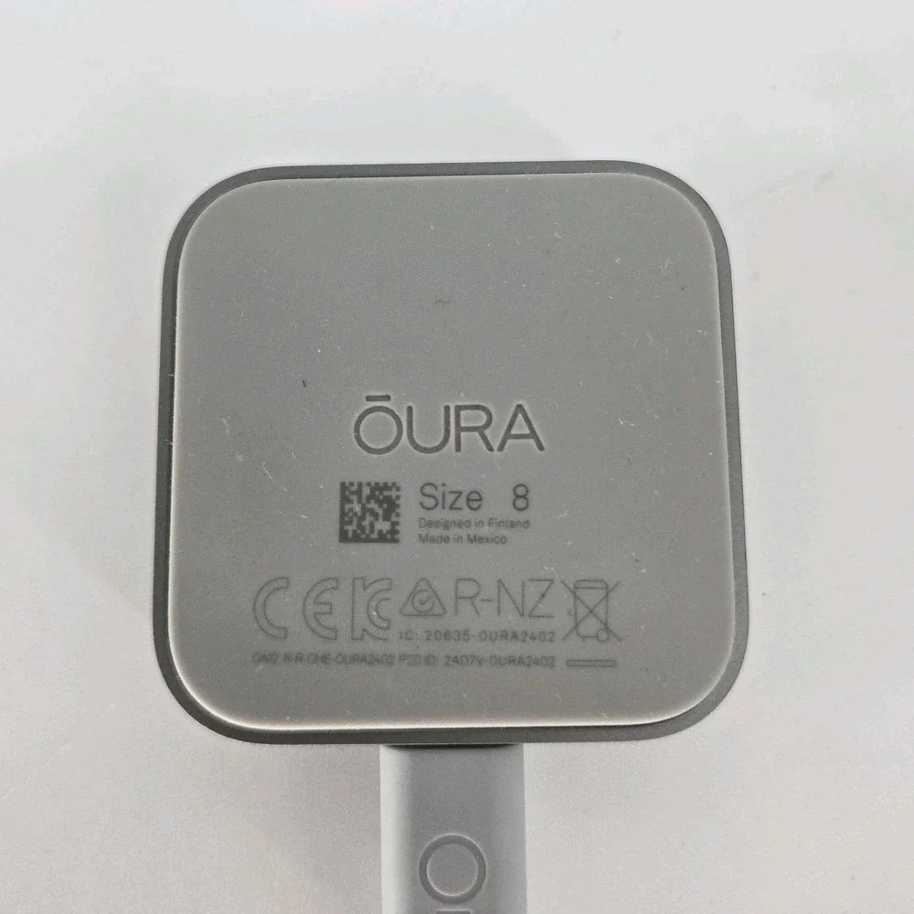 Oura Ring Gen 3 Charger Size 8 OEM Dock USB-C Cable OURA2402 Tested No Ring Gray